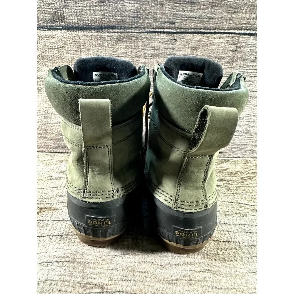 SOREL Rubber Boots Cheyenne II 2 Men’s Sz 8 NM2575-052 Waterproof Green - Picture 5 of 11